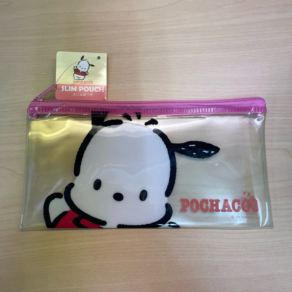 Pochacco Sanrio slim pouch clear